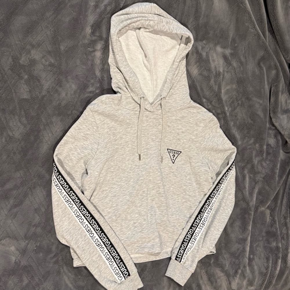 Guess Light Gray Casual Hoodie